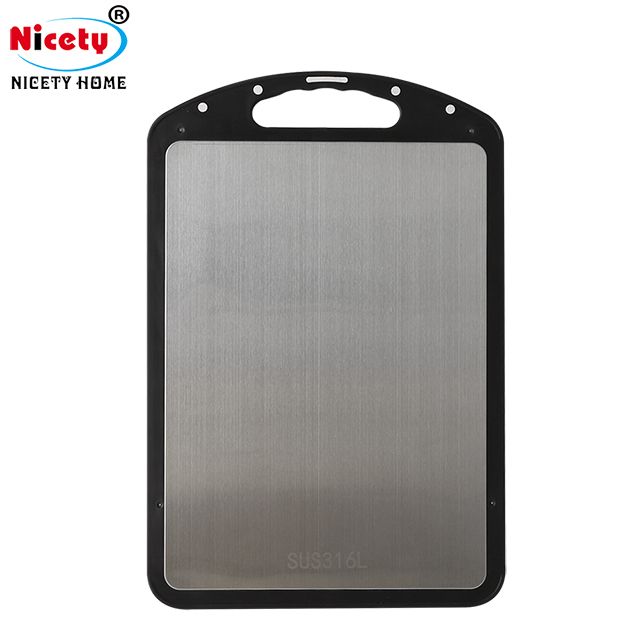 New Style Eco Friendly SS316 Food Grade Stainless Steel Easy to Wash Kitchen Durable Cutting/Chopping Board Wheat Straw