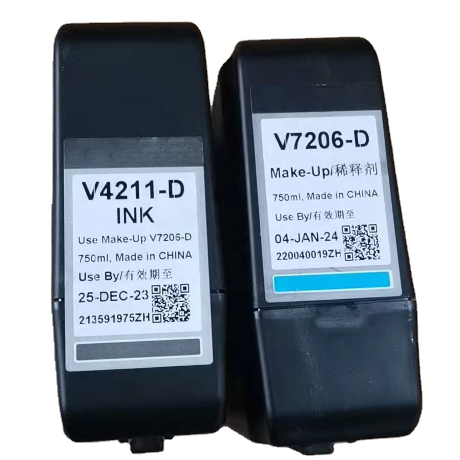 V4211-D Original Vj Ink and Makeup Solvent V7206-D for Vj Cij Inkjet Printer 1280 1580 1880
