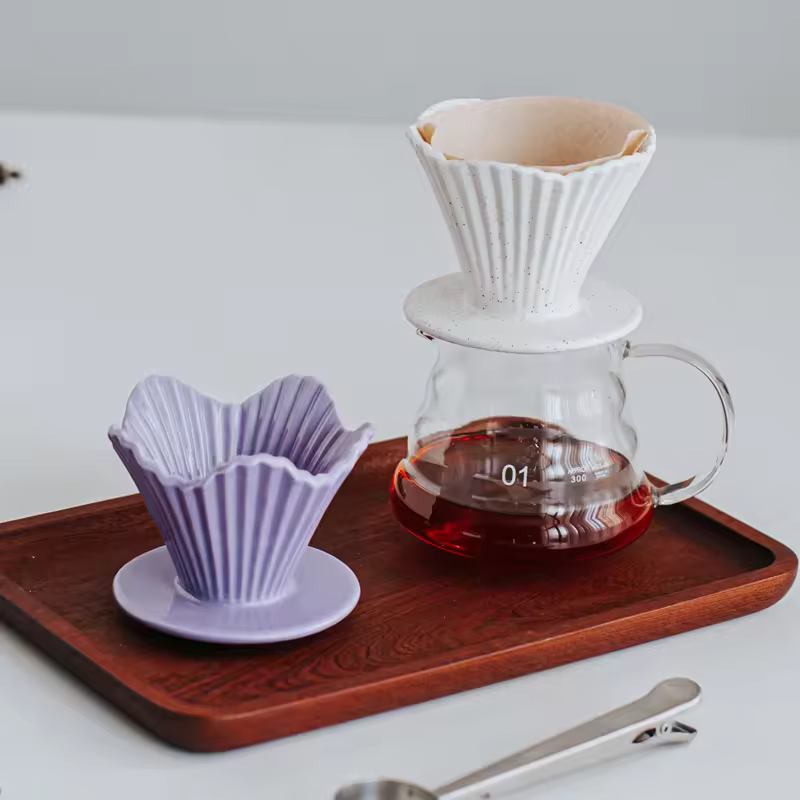 Original Design Ceramic Reusable Hand Brew Coffee Filter Cup For Office/bedroom
