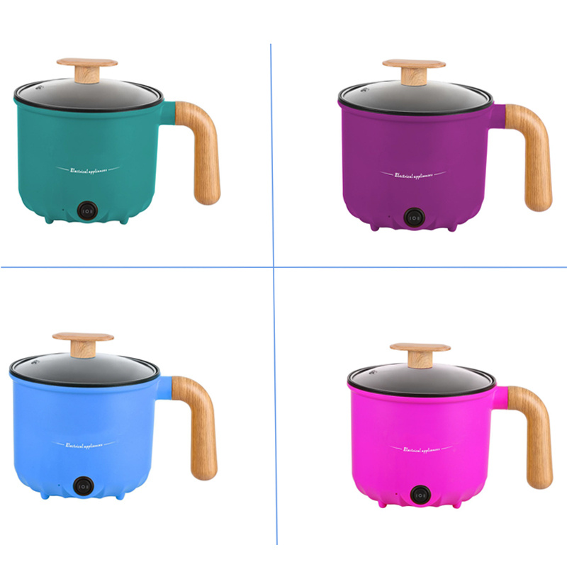 Fast Cooking Multi Electric Cooking Pot Office Dormitory Noodle Pot Hot Pot 1.2L Portable Mini Electric Cooker