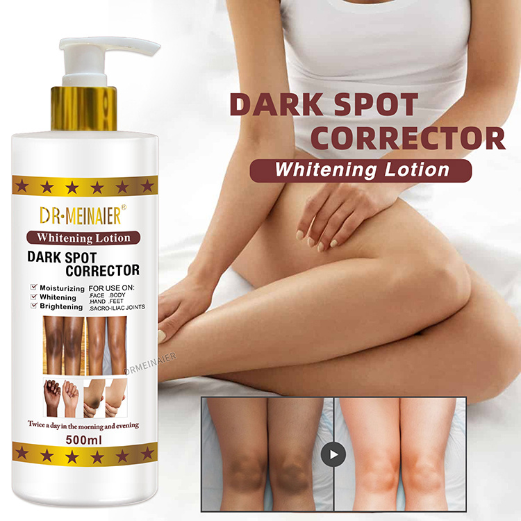 500ml Skin Whitening Body Cream Strong Bleaching Glutathione Dark Spots Remover Lightening Body Lotion for Dark Knees