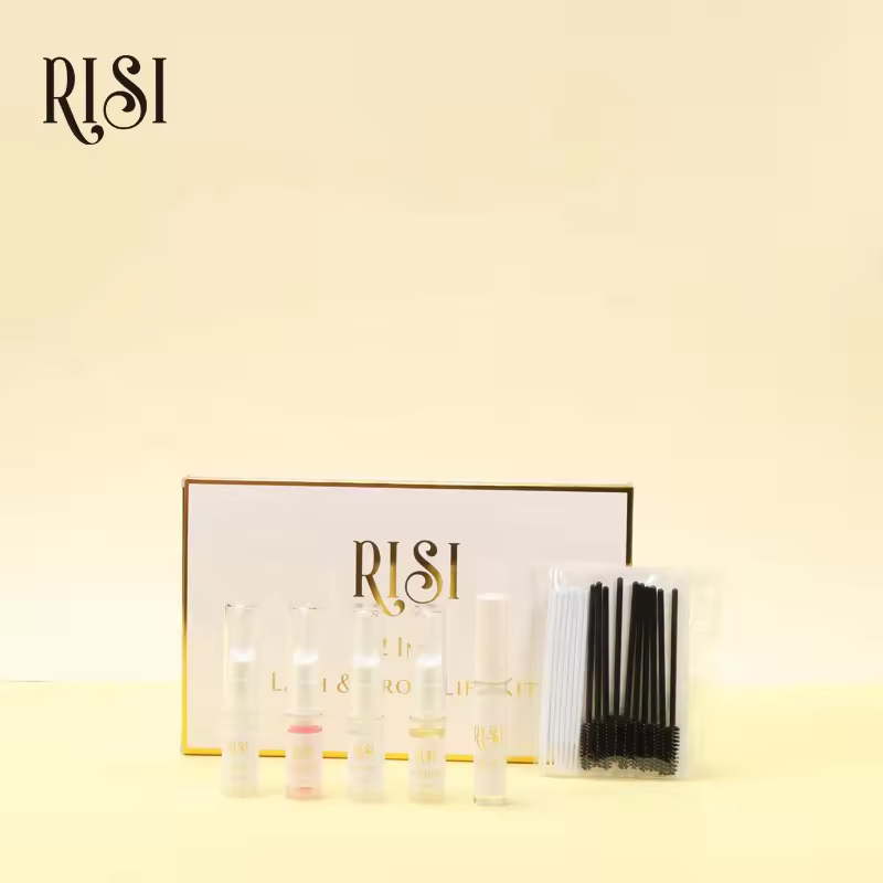 Risi Oem High-end Eyelash Lift Kit With 6-minute Fast Perm Brow Lamination Cream Private Label
