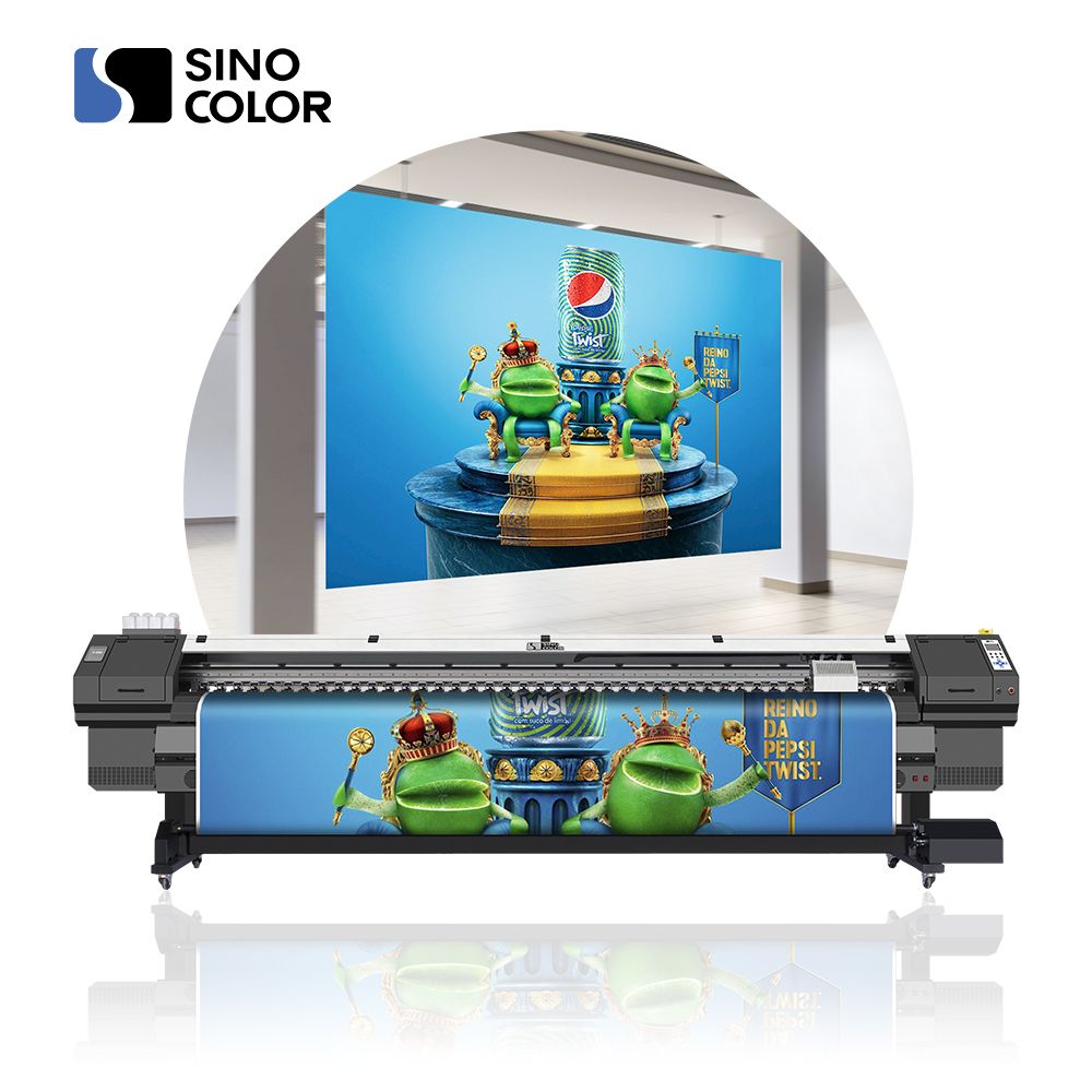 Hot Sale 3.2m Canvas Vinyl Printer with Double Epson Latest Heads for Poster Mesh Window Film