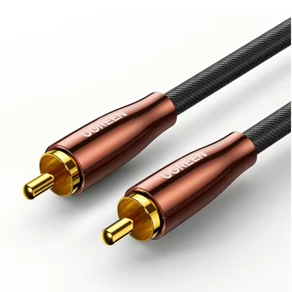 Ugreen Av155 Rca Cables Wholesale Hdtv To Rca Audio Video Data Cable Cord Wire Hd 1080p Gold-plated Braided Cable