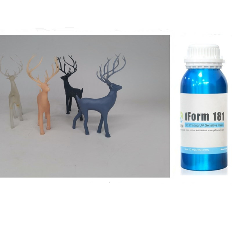 High Level Yousu 3D Technology Wholesale 181 Super Low Odor LCD UV Light Curing Resin 405nm Semi-Transaprent 3D Printing Materials Sensitive Pink Resin 1000g