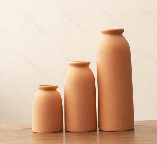 Customizable 3-Piece Ceramic Vase Set Modern Art Deco Porcelain Tabletop for Wedding or Home Decoration OEM