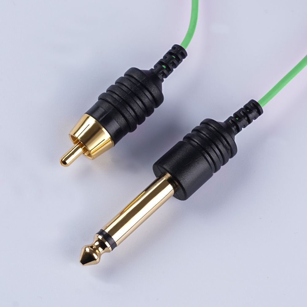 Dragonhawk Wholesale High Quality Tattoo RCA Cord Perpendicular 90 Degrees