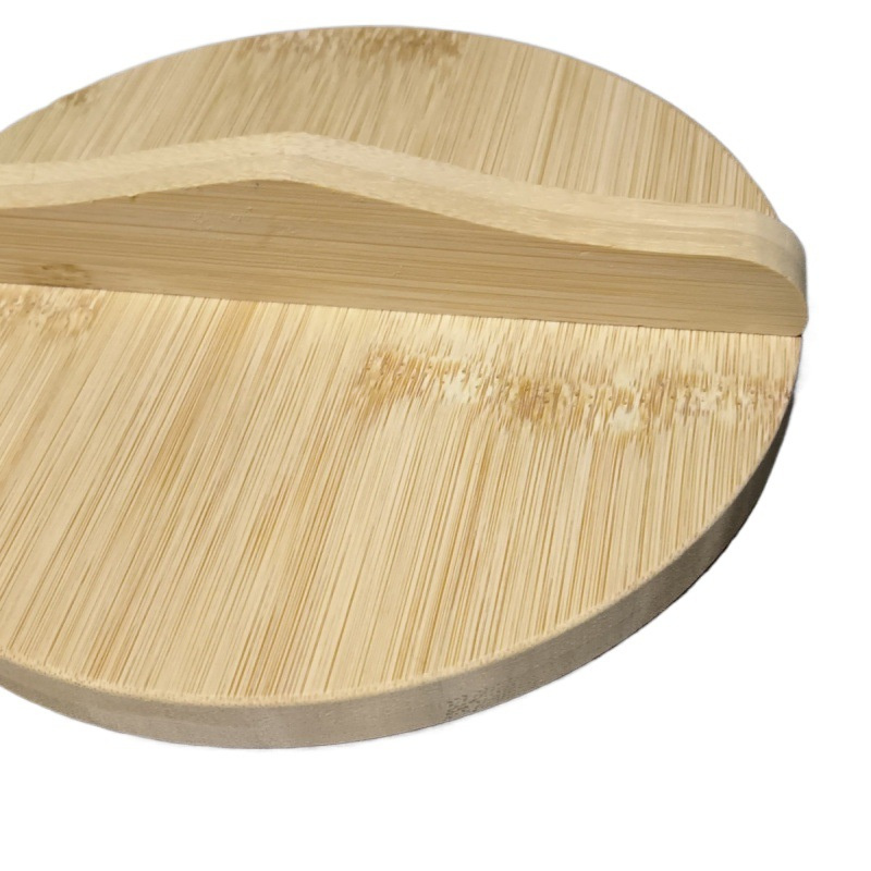 Kitchen Pot Lids, Thickened Bamboo Lids, Household Wooden Lids, Old-Fashioned Steamer Lids.