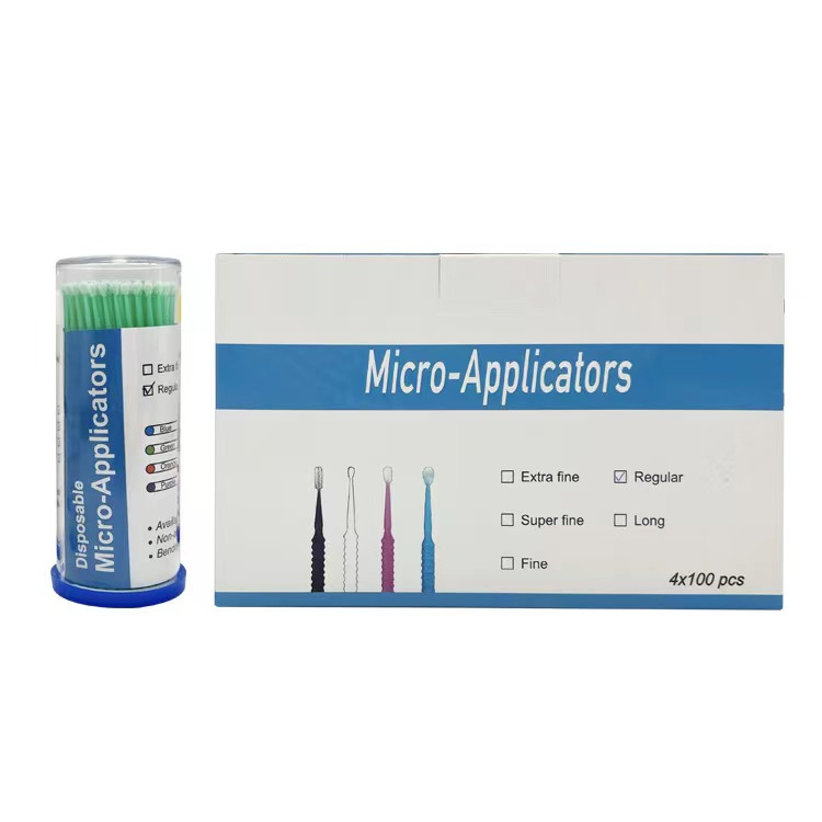 Hot Sale Nylon Micro Applicator Cleaning Bendable Miniature Brush 100PCS Makeup Stick