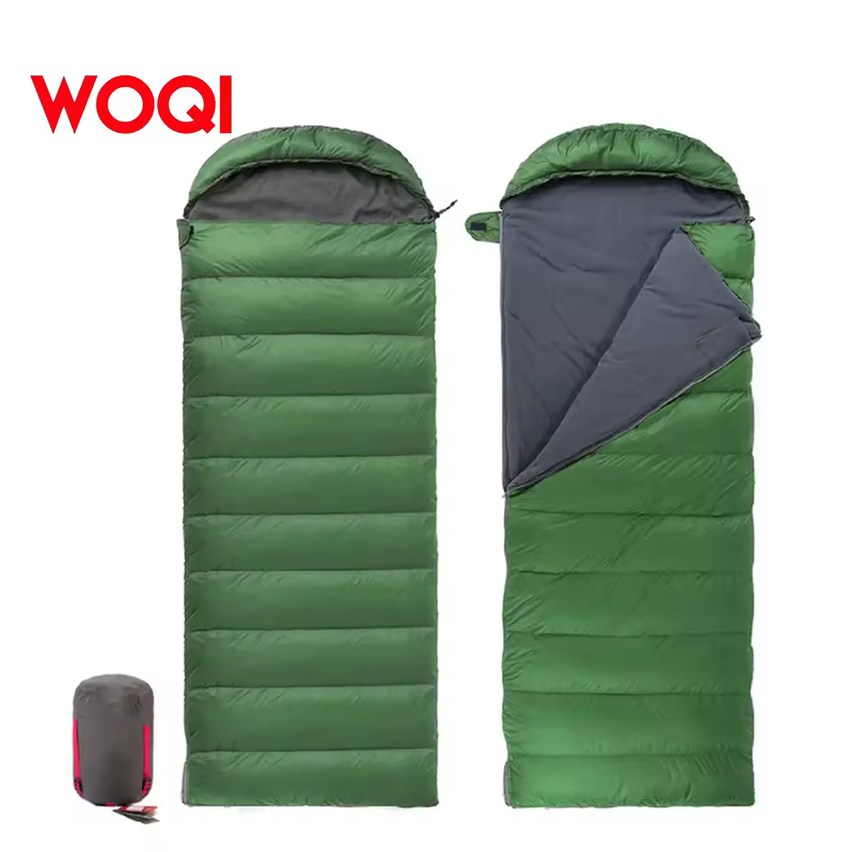 Woqi New Hot Selling Outdoor Single And Double Envelope Cotton Camping Sleeping Bag
