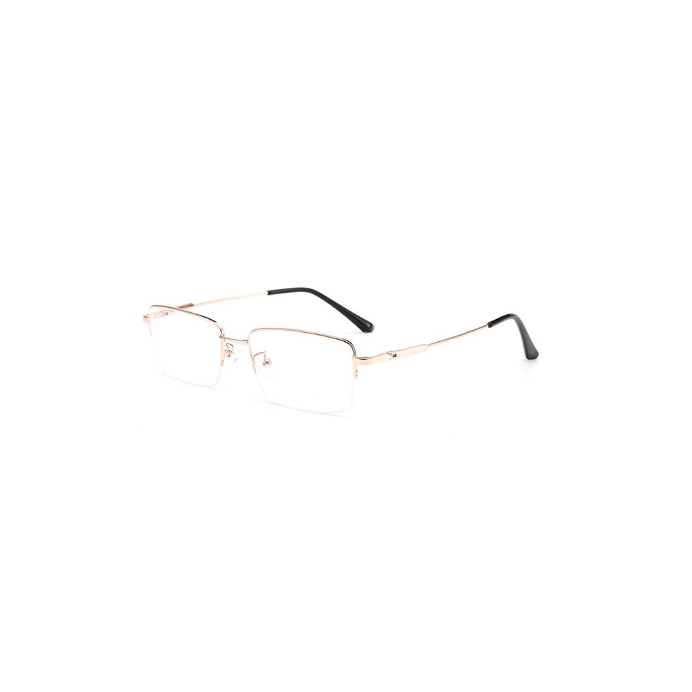 Geometric Designer Glasses Optical Frame Women Metal Acetate Blend Fashion Spectacles