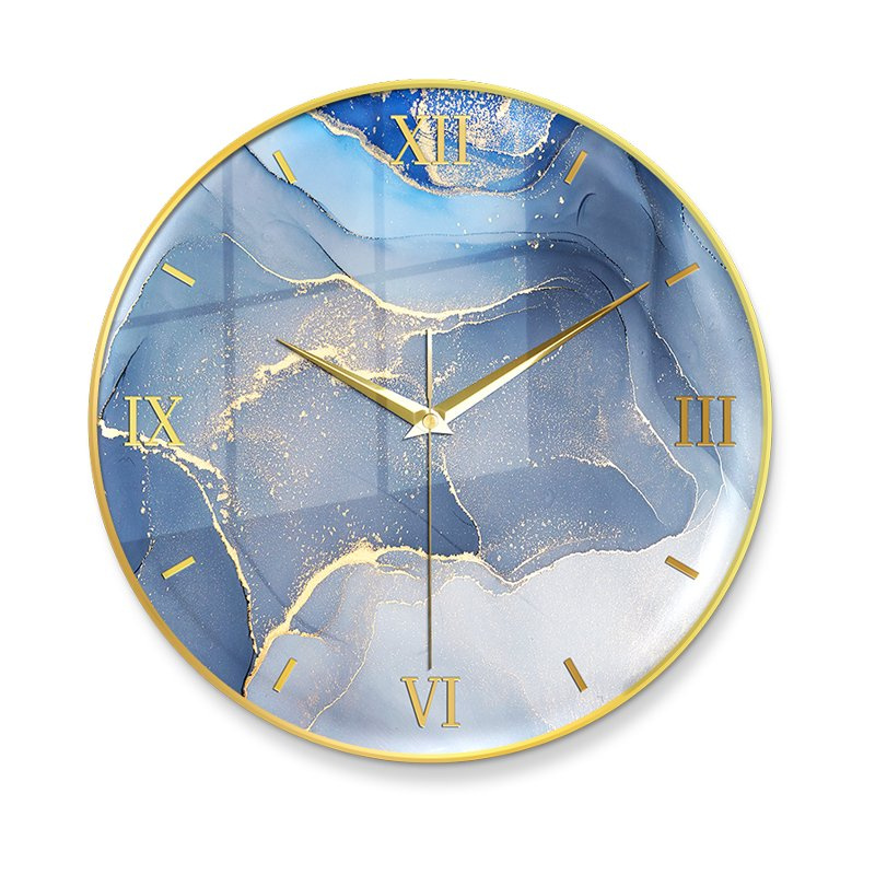 Modern Luxury Painting Digital Decoration Wall Clock Living Room Home Decoration Silent Needle Show Art Style
