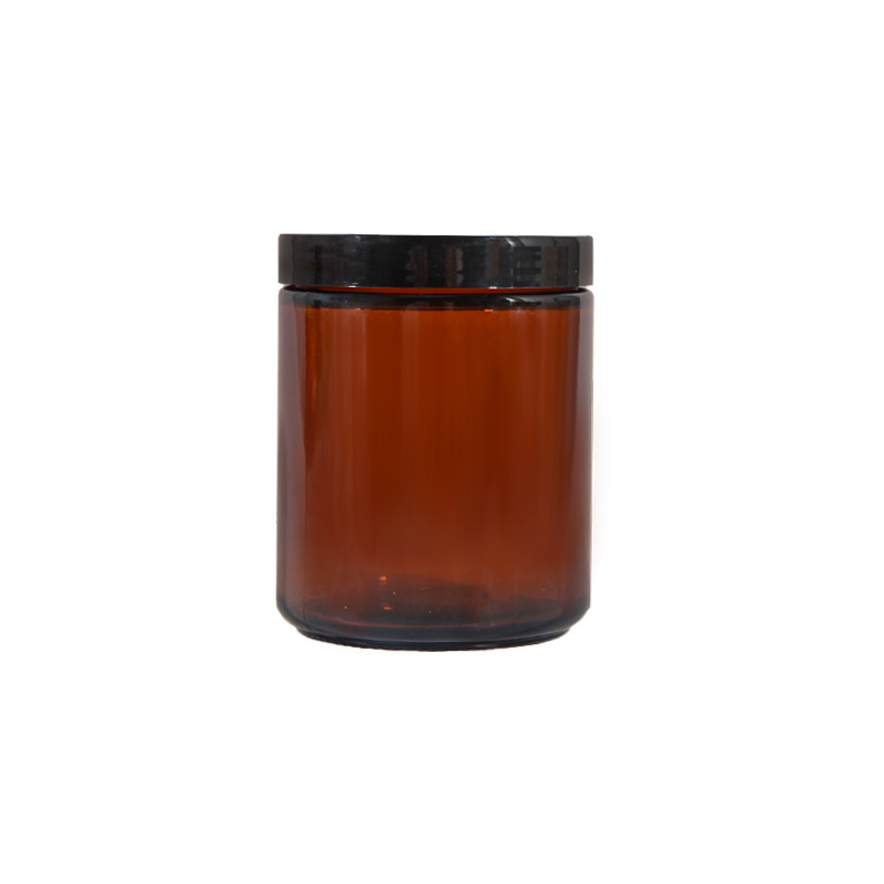 200ml Hot Selling Glass Amber Candle Holders Glass Candle Jars for Sale