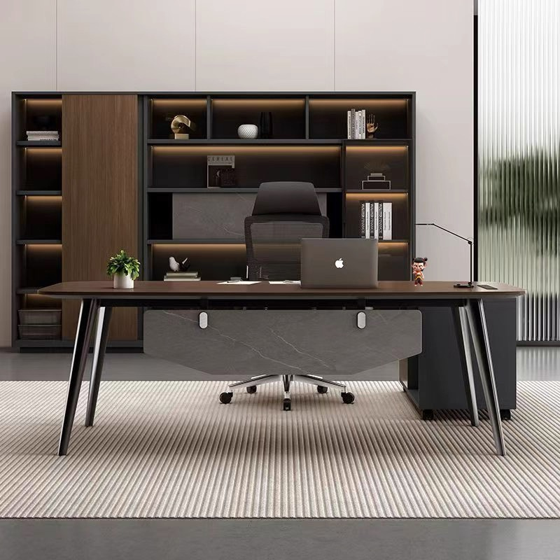 Best Selling L Shaped Wooden Commercial Furniture Office Table Executive Desk