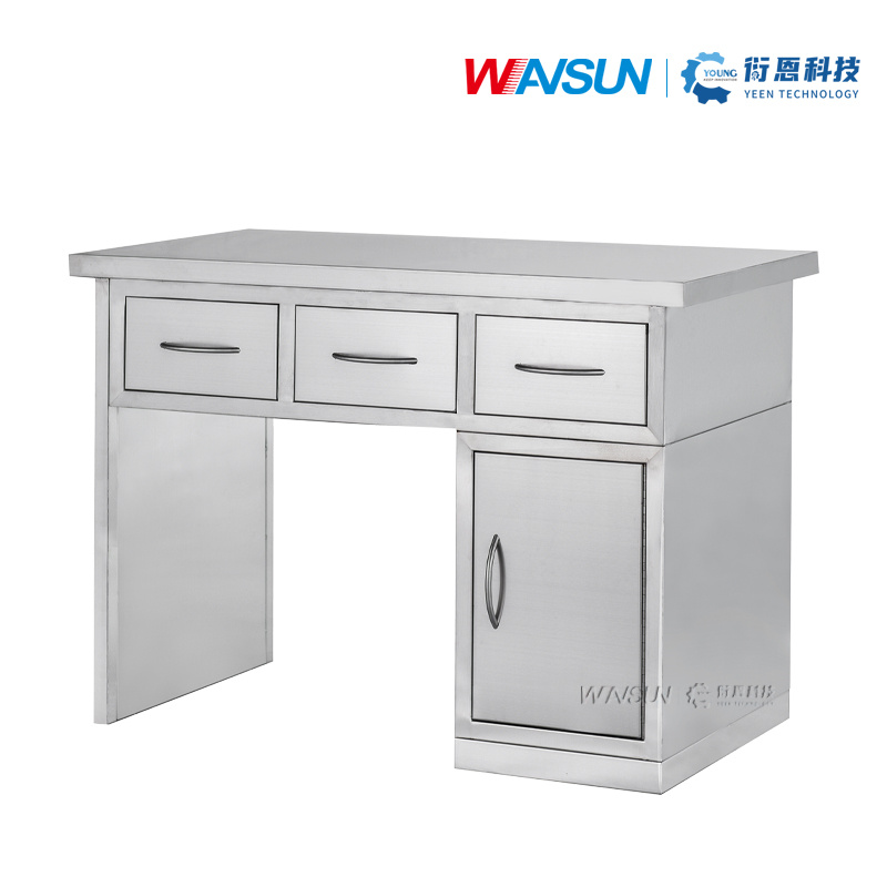 Medical Stainless Steel Hospital Cssd Working Table with Drawers