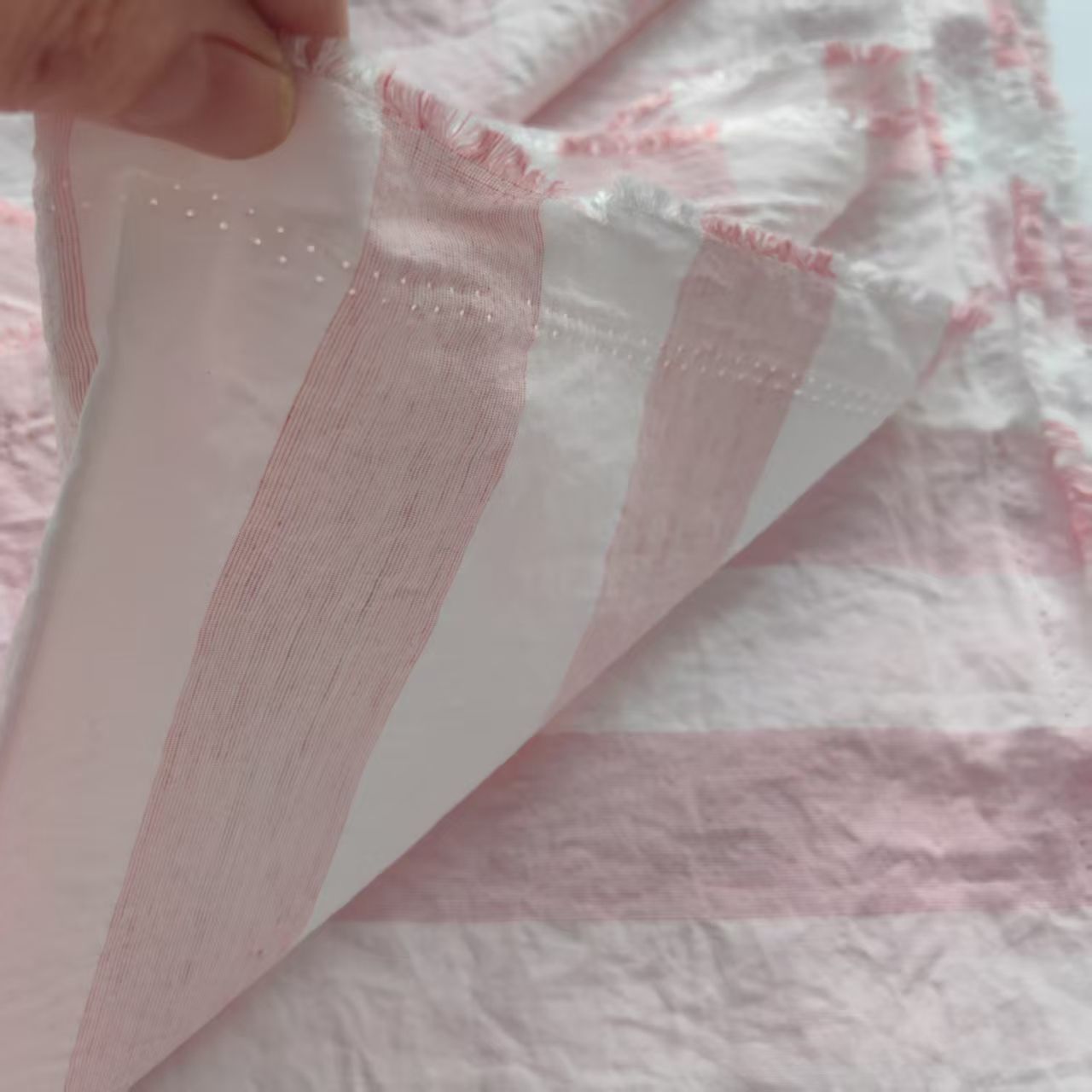 Ready to Ship 100% Polyester Fabric Stripe Style Yarn-Dyed Printing Fabric for ' Dresses Bags Lining Home Textiles Garments