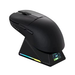 Ajazz Aj159 Apex Three-Mode Paw3950 Rechargeable Computer Gaming Wireless Mouse with TFT Screen Charging Base