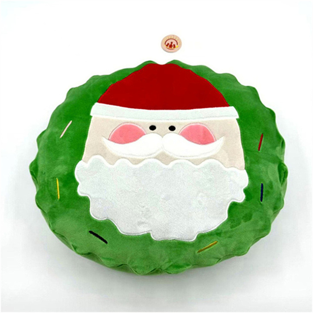 Holiday Santa Pillow for Hypoallergenic Coziness with Glowing Beard Fairy Lights