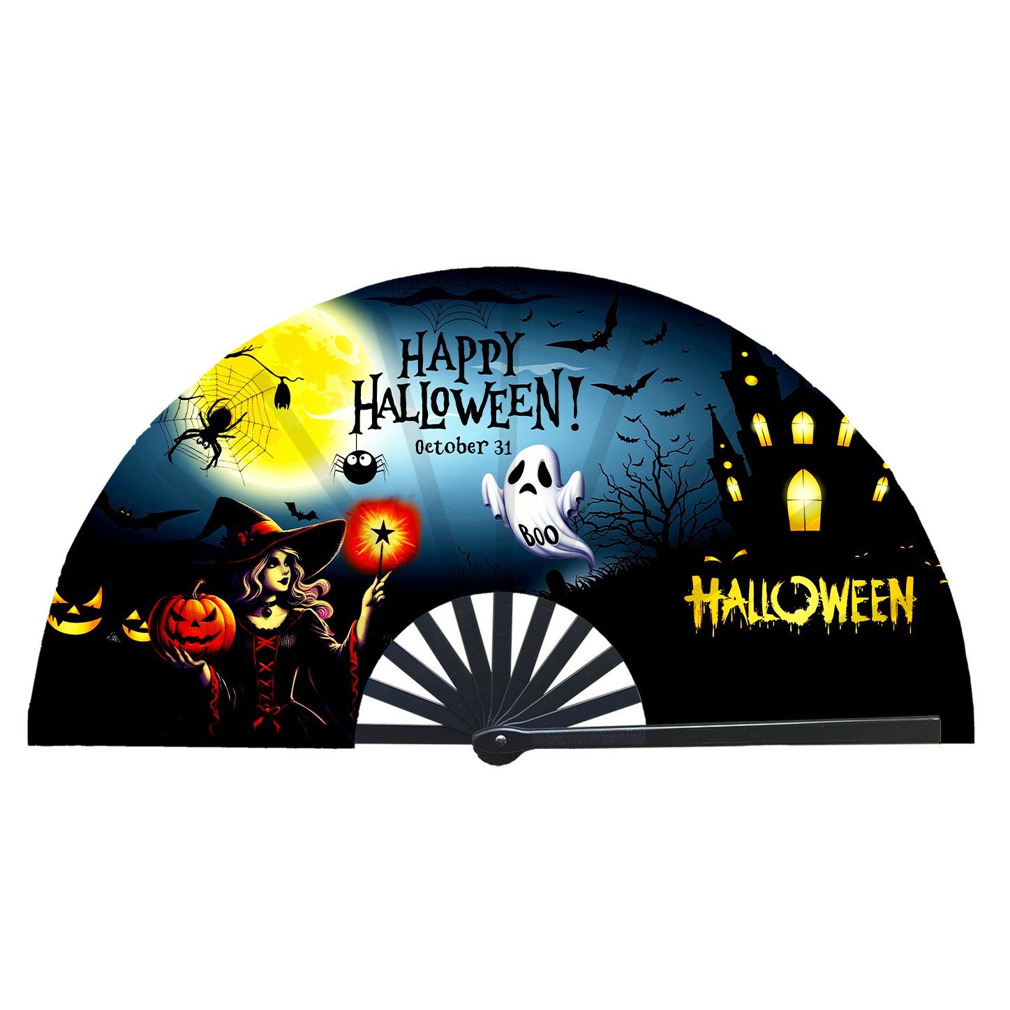 Adult Square Dance Performance Wide Applicability Sandalwood Kung Fu Hand Fan