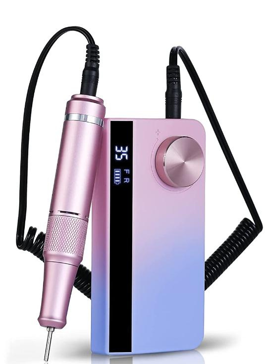 Hot Sales 35000rpm Gradient Nail Drills for Acrylic Nails Rechargeable Drill