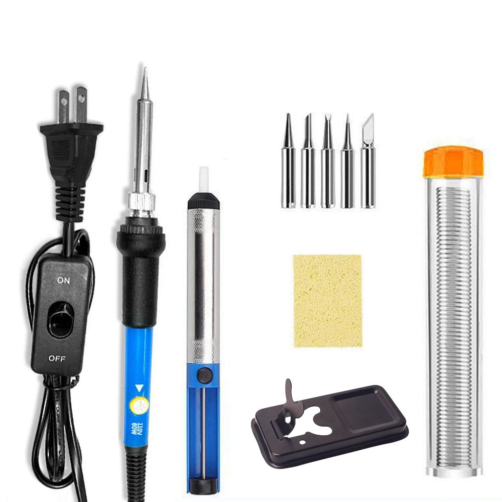 60W Electric Soldering Iron 10 in 1 Soldering Irons Kit for Mobile Phone Repair
