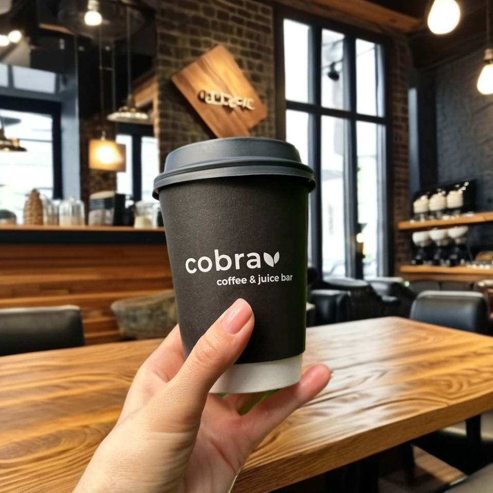 AT PACK Coffee Shop Suppliers Europe Custom Coffee Cups 8oz 12oz Kaffee Cups Eco-Friendly Takeaway Single Wall Hot Drinks Cups