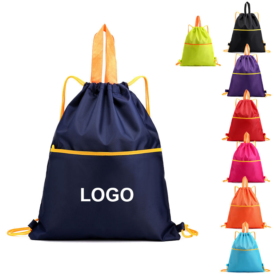 Custom Drawstring Backpack Bulk Drawstring Bags Nylon String Backpack Gym Cinch Sack Backpack Sport Bag Draw String Party Bag