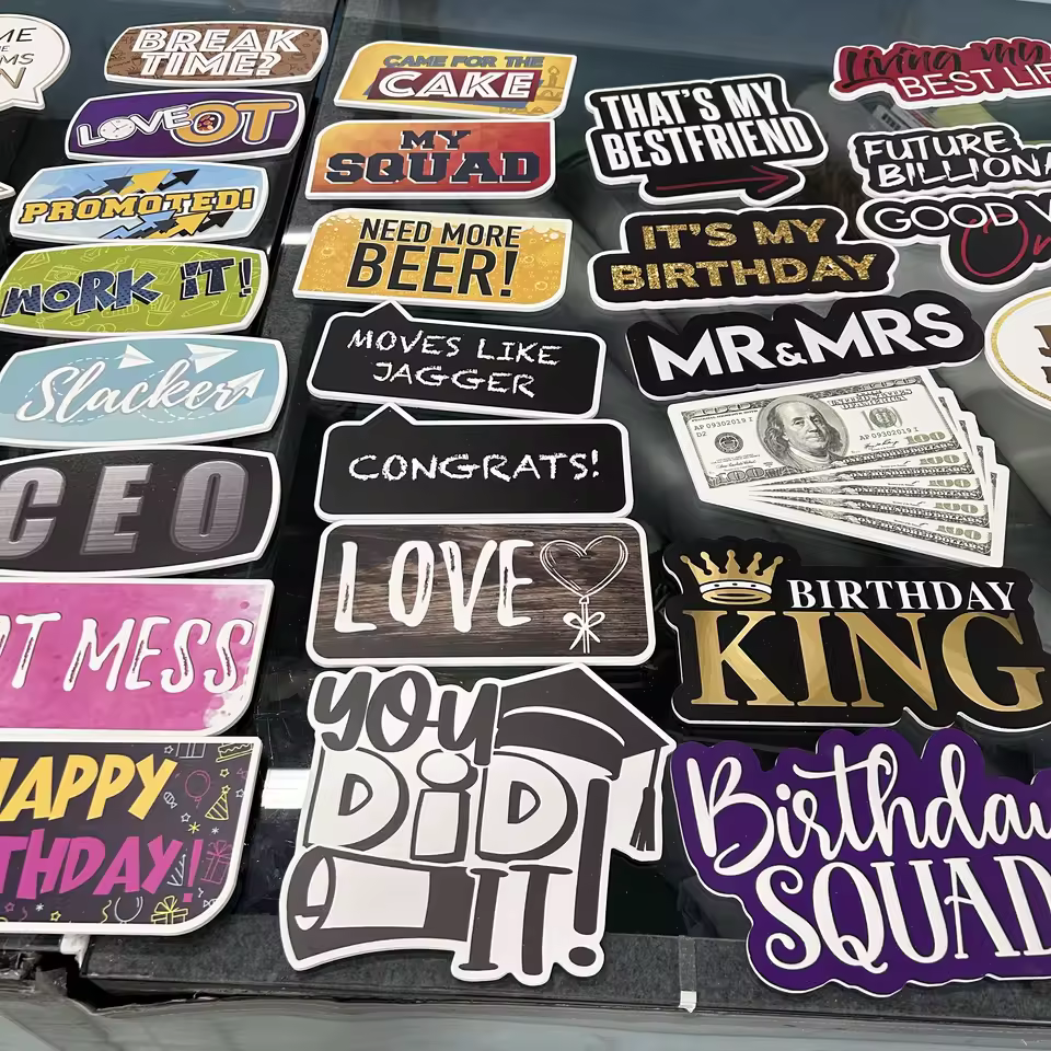 Single-sided Photo Booth Props High Quality 5 Mm Pvc Foam Board Custom Uv Printing