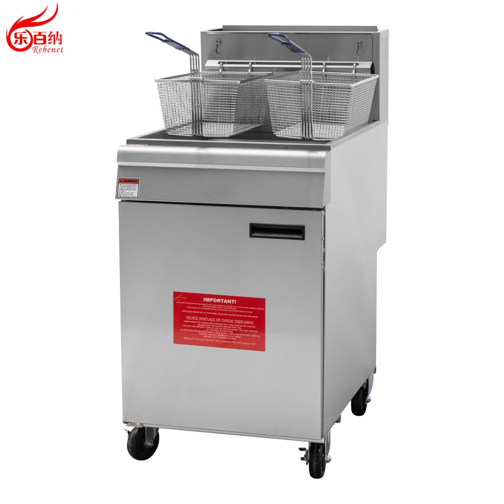 Durable Gas Commercial Stainless Steel Deep Fat Chicken Chips Fryer for Fast Food
