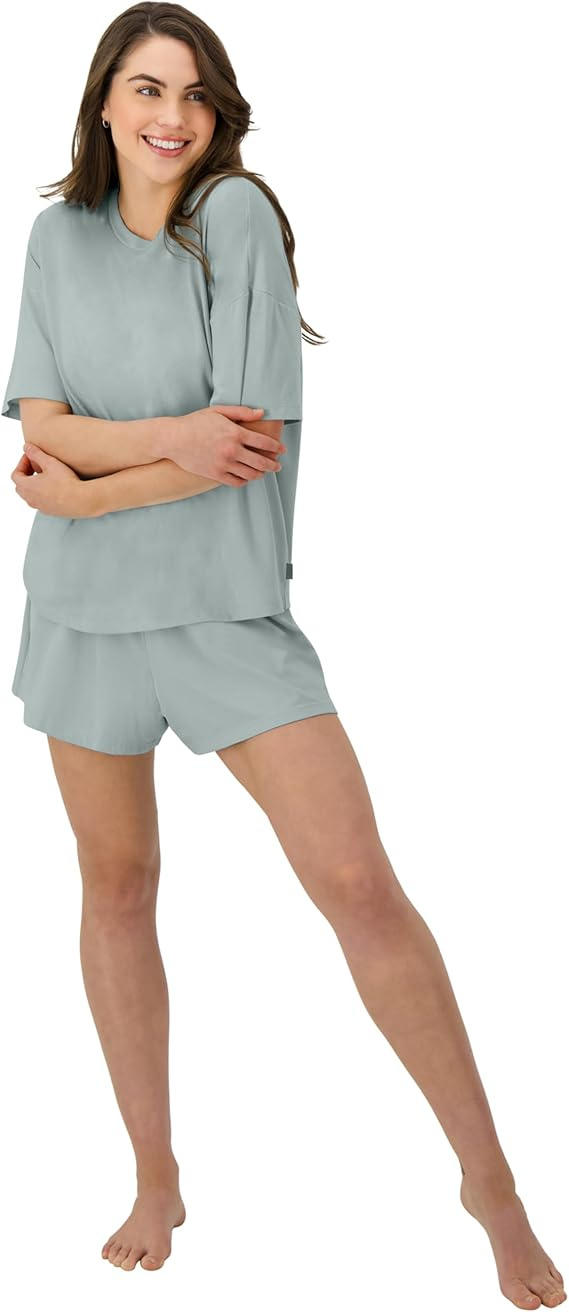 Supersoft Boxy T-Shirt & Sleep Shorts Women Loungewear Set