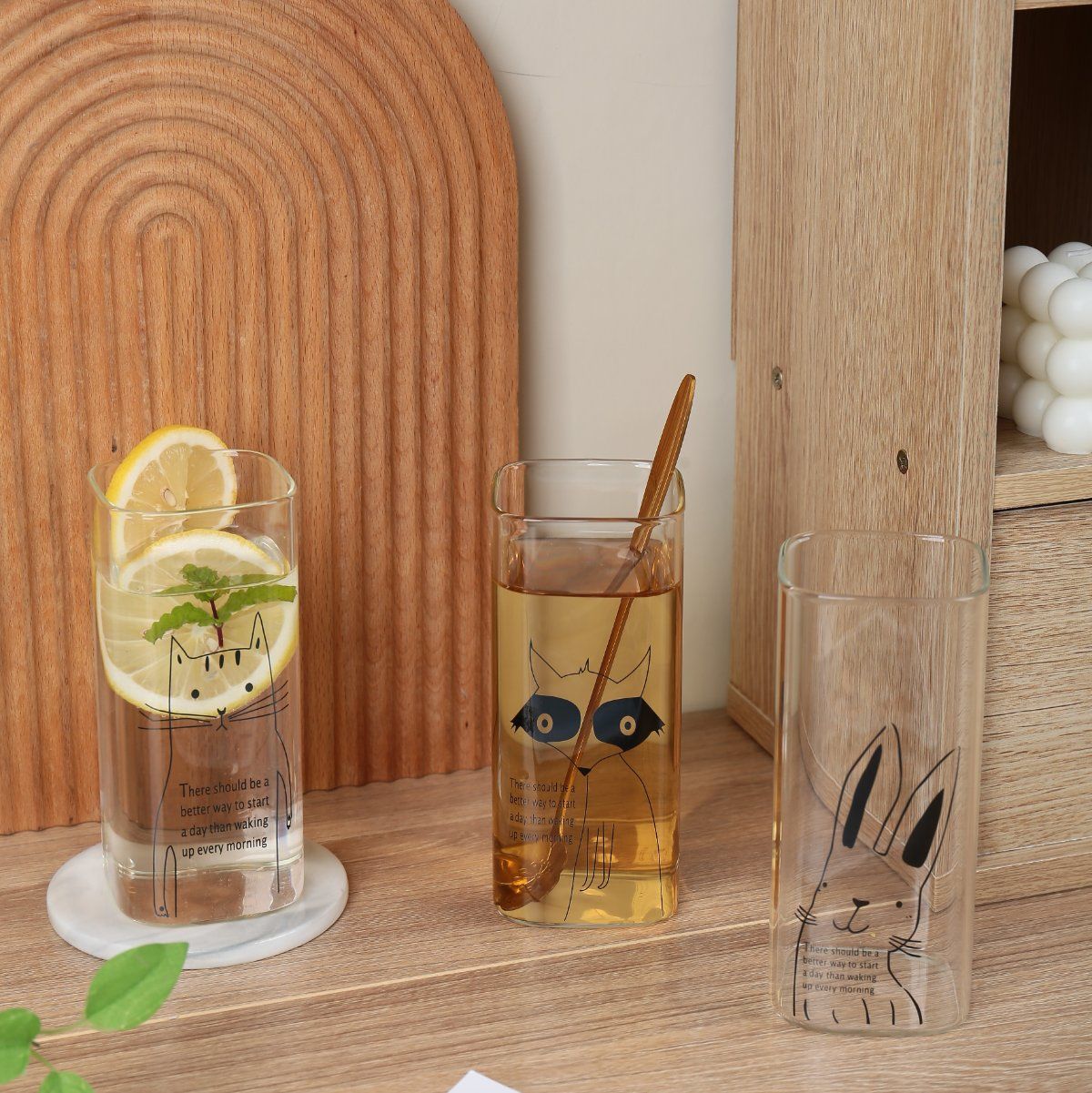 OEM Logo Heat Resistant Clear Glass Water Milk Juice Tea Cups Square Glass Cups Mug