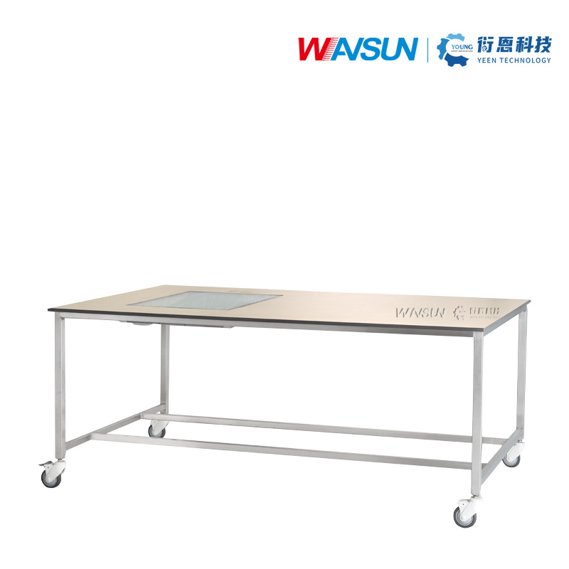 Cssd Inspection Table Solid Physiochemical Board Stainless Steel Hospital Working Table