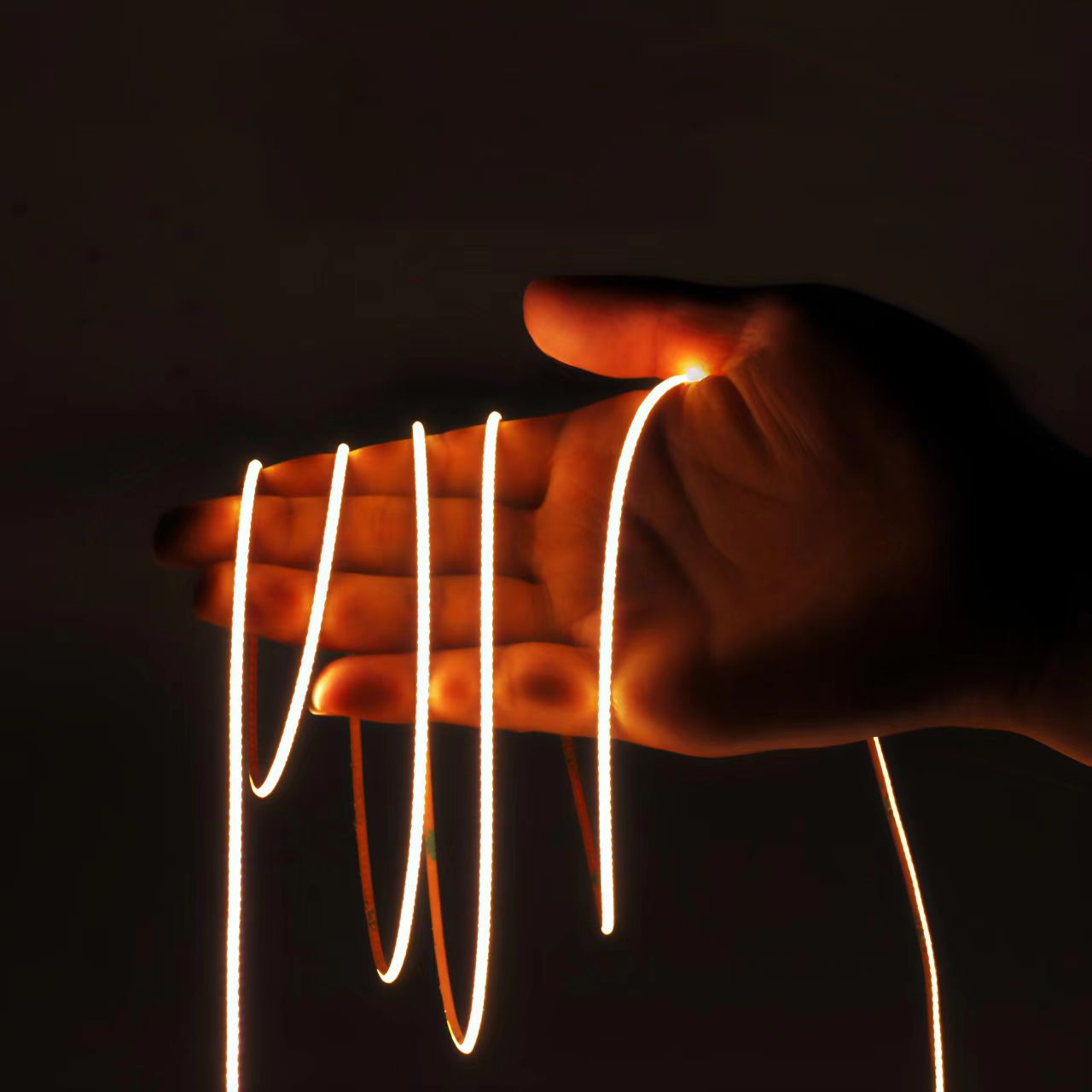 3mm Ultra-Narrow 24V High CRI90 Flicker-Free COB LED Strip Precision Ambient Lighting