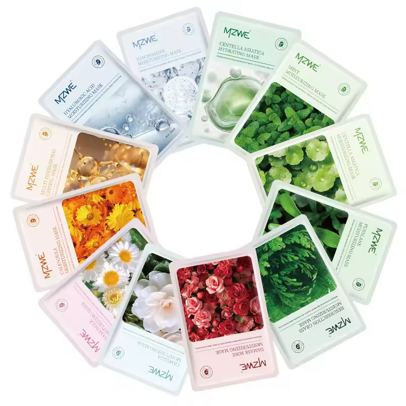 25ml Korea Hot Selling Collagen Sheet Face Mask Moisturizing Lightening Skin Organic Facial Mask