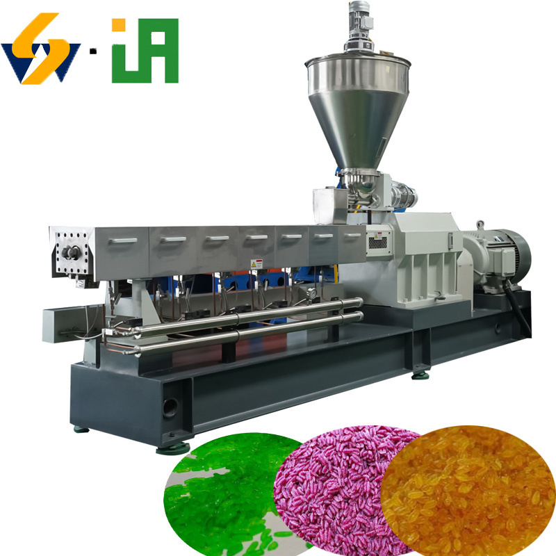 Artificial Rice Plant Fortified Rice Extruder Dal Processing Line