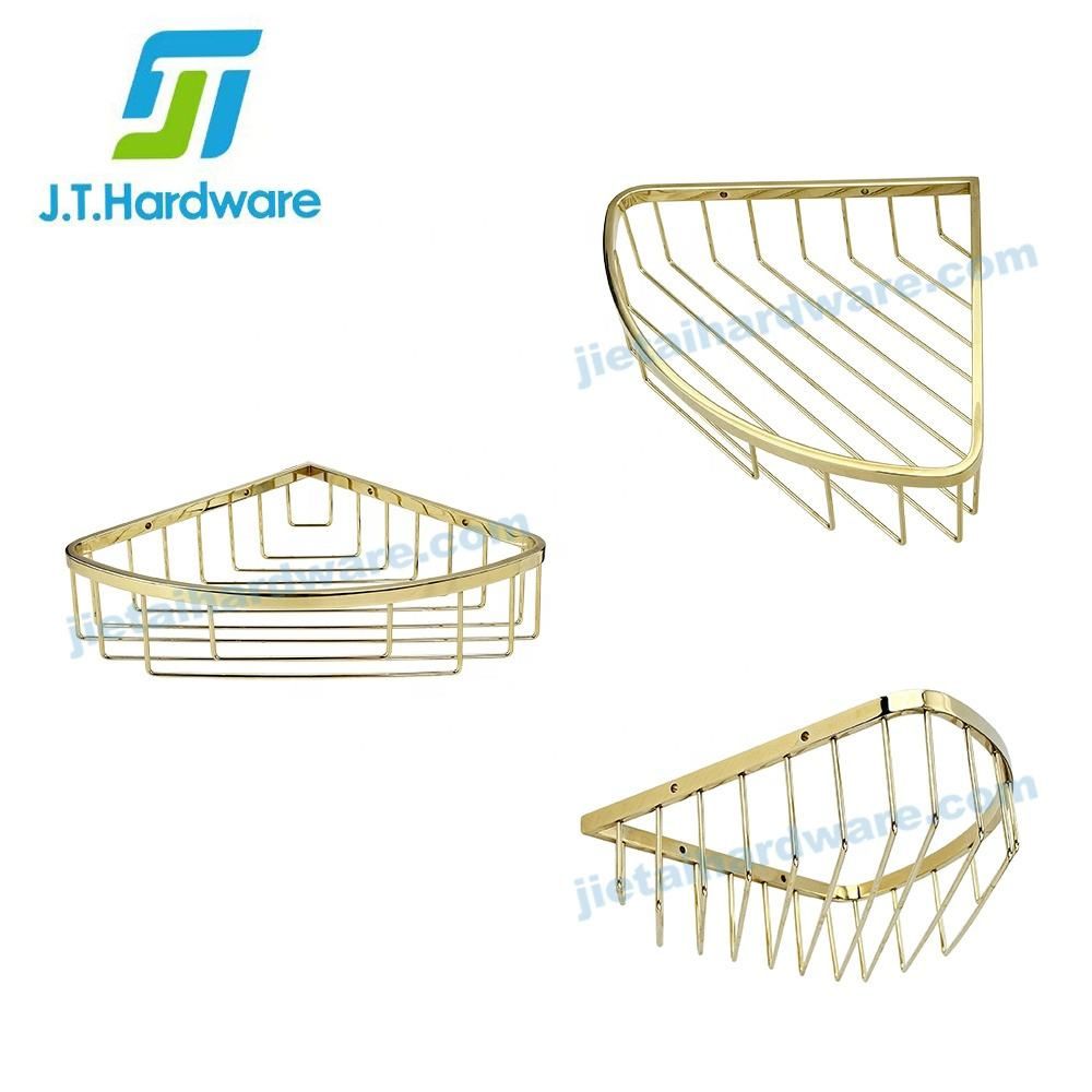 Jthardware Factory Wall Mounted Waterproof Corner Bathroom Accessories Sets Shower Caddy Kitchen Storage Bathroom Rack