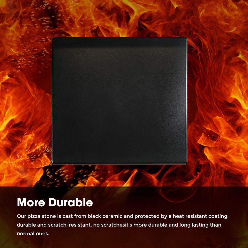 Hot Selling Commercial Wholesale High-Temperature Resistant Cordierite Baking Pan Pizza Stone Plate for Cooking Baking Grilling