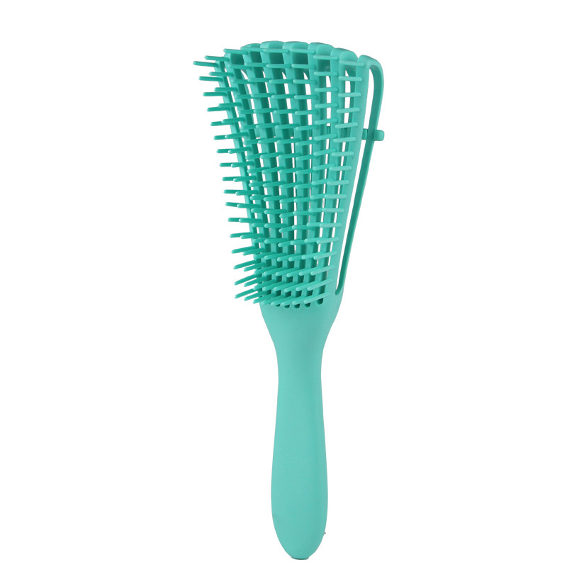 Private Logo Flexible Detangle Hair Brush Afro Curly Hair Brush