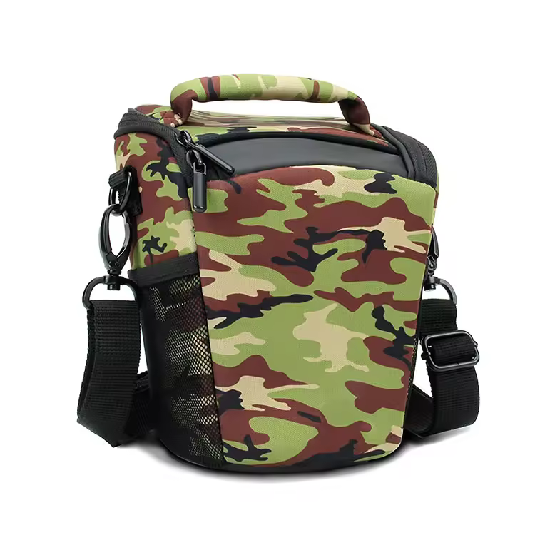 Crossbody Top Handle Camo Pattern Compact