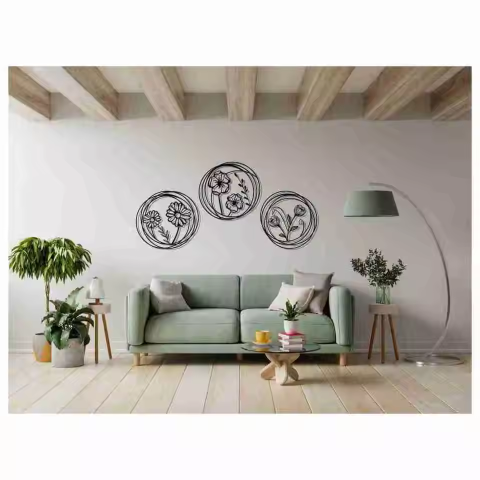 Top Selling Handicrafts Wall Art For Living Room Round Frame Modern Office Decoration Manufacturer & Exporter With High Quality