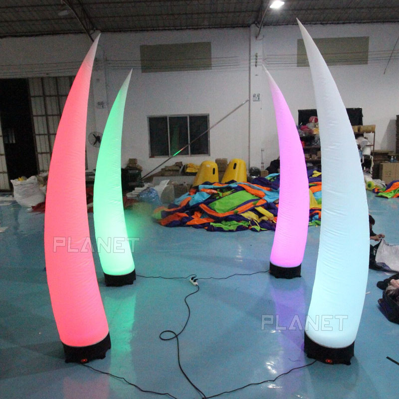 Colorful Bright Party Lighting Party Event Inflatable Lighting Cone for Decoration
