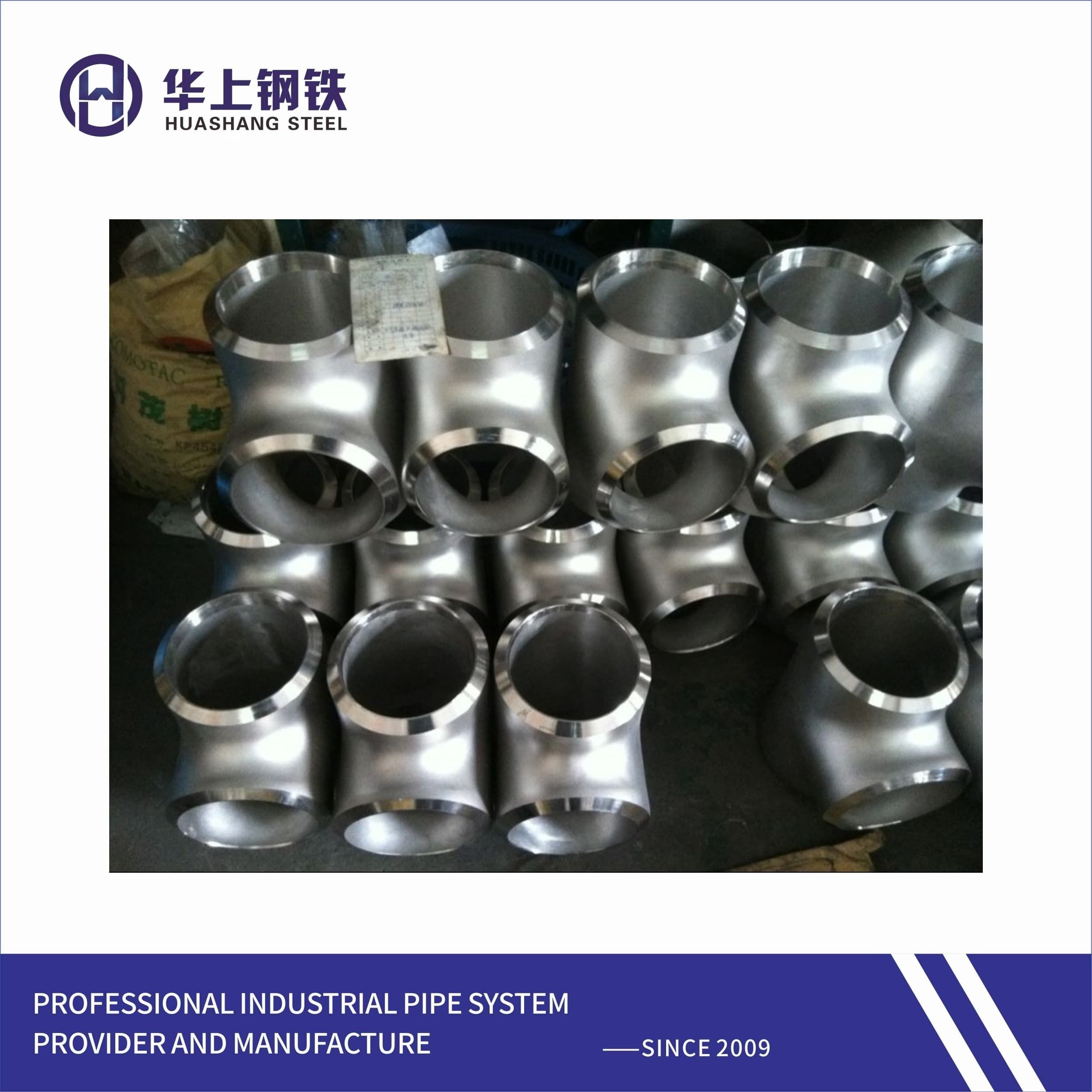 Factory Direct Sales Butt Welded Ss AISI 316 Stainless Steel Ss Tee