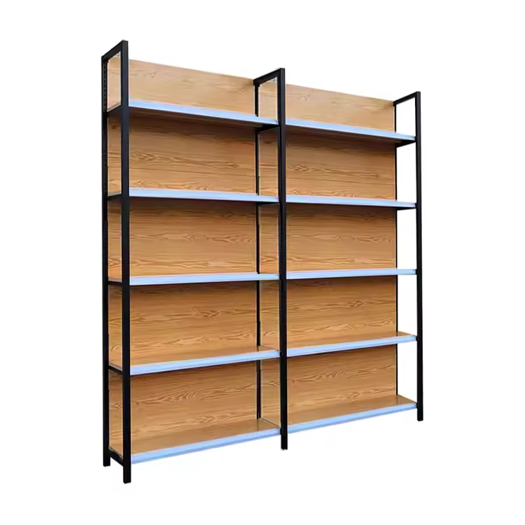 High Quality Heavy-duty Gondola Shelving For Retail Shop Single Double-sided Supermarket Rack Cold Rolled Steel Metallic