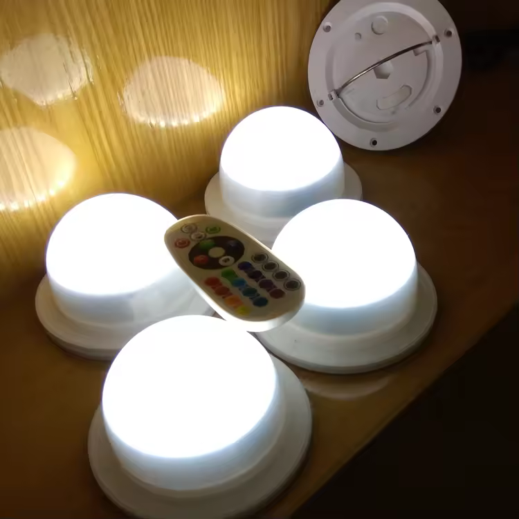 10pcs Fast Free Shipping Super Bright 12cm Wedding Decoration Color Changing Battery Operated Led Light Bulb With Remote