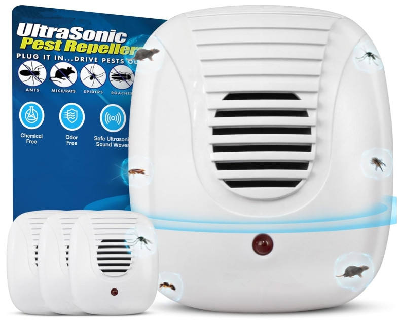 2025 Upgrade Ultrasonic Pest Repeller Indoor Mice & Spider Repellent Home Plug Rodent & Bug Zapper Family Pet Safe