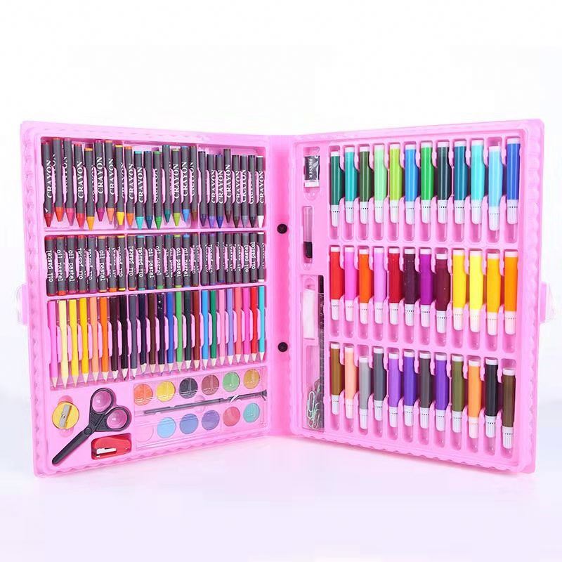 Wholesale Kits, Painting Pen Children's Art Coloring Toys Art Supplies Diy 150 Pieces Drawing Art Painting Set for Kids