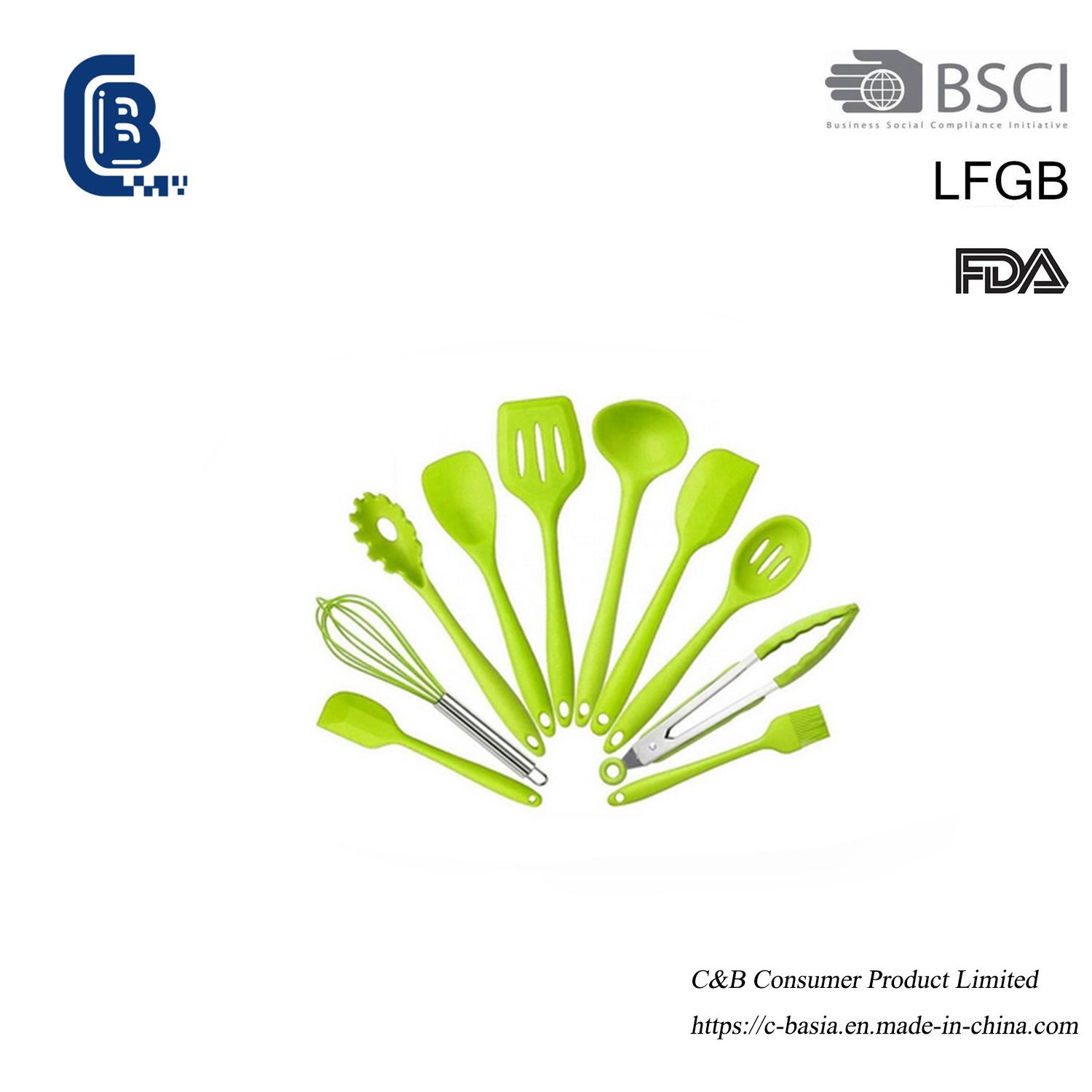 10PCS Silicone Kitchen Utensils, Cooking Gadget, Kitchen Accessories, Cookware Set, Kitchenware