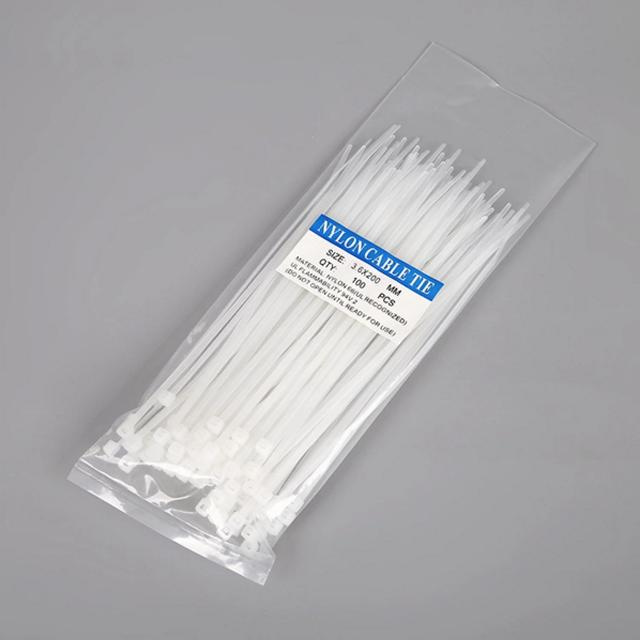 High Quality Professional Factory China Plastic Black UV Nylon 66 Cable Tie Zip Tie Wraps Sizes Manufacturer OEM RoHS