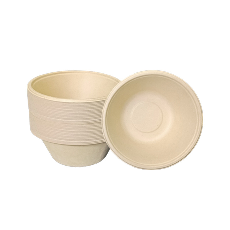 Eco-Friendly Disposable Bamboo Fiber Food Salad Takeaway Container Bowl for Parties