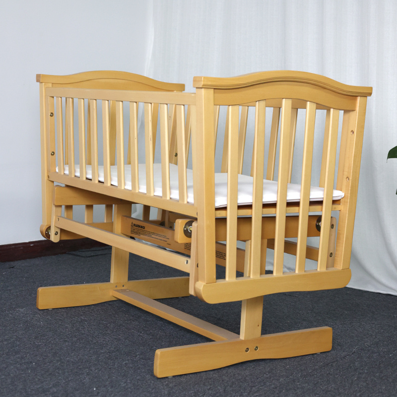 Home Furniture Baby Wood Model Crib Portable Mini Cheap Reborn Baby Bed Crib